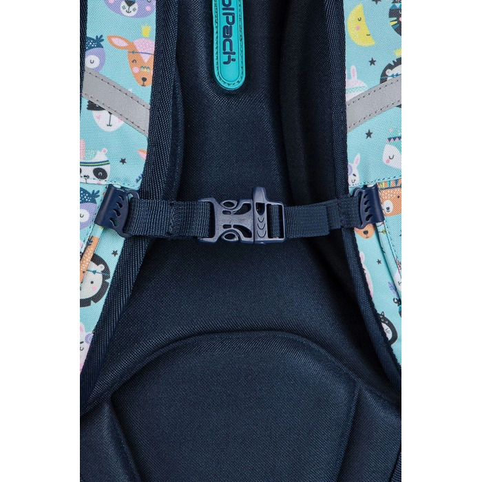 Багатовідсіковий шкільний рюкзак CoolPack, багатоколірний (зелений), 21 л