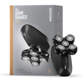 Електрична бритва MANSCAPED The Dome Shaver PRO для голови, 5 ротаційних лез SkinSafe, FlexAdjust, водонепроникна, USB-C/індукційна зарядка, акумуляторна, з функцією блокування для подорожей