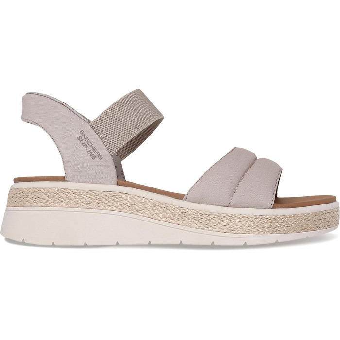 Кросівки жіночі Skechers Bobs Sun Ray Step Aside 39 EU бежеві текстильні