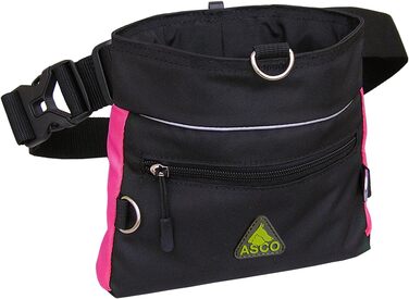 Сумка для ласощів для собак ASCO Leckerlitasche - зручна та містка сумка для дресирування, 20 x 20 см, рожева