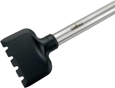 Grillfürst Premium Grill Brush for Cast Iron Grates with Brass Bristles, Cast Iron Care Spray, Special Scraper