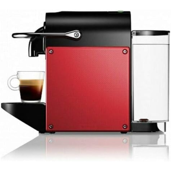 Кавомашина капсульна De'Longhi Nespresso Pixie EN125.R, 1260 Вт, 0,7 л, червона, гнучка підставка для чашок