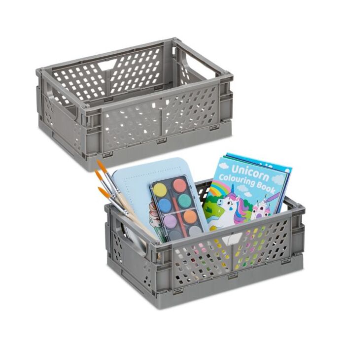 Set of 2 Collapsible Storage Boxes