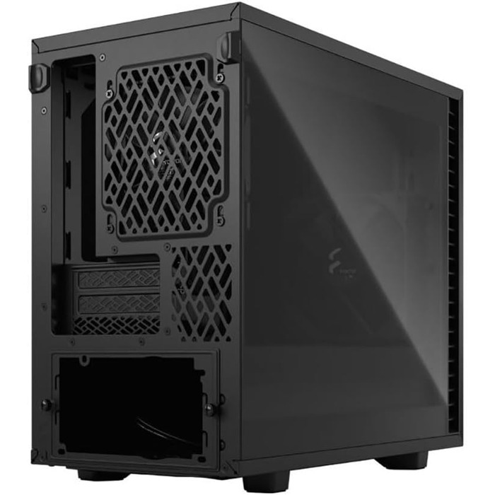 Корпус для ПК Fractal Design Define 7 Nano Black - Mini ITX, затишний, з LED підсвіткою та скляною панеллю