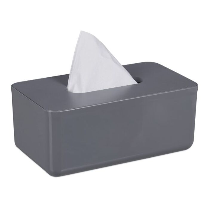 Relaxdays Tissue Box with Bamboo Lid
