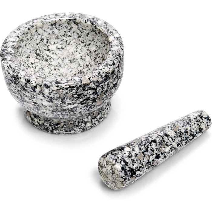 Набір ступки та пестика Zeller 24501, граніт, сірий (13x13x8 см)