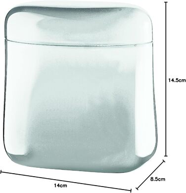 Guzzini - Gocce, Coffee Canister 700 cc - Transparent, 14 x 8.5 x h14.5 cm - 27300000