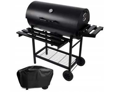 Вугільний гриль-бочка Activa Mastercook із чавунною решіткою, 71 x 35 см - 11260