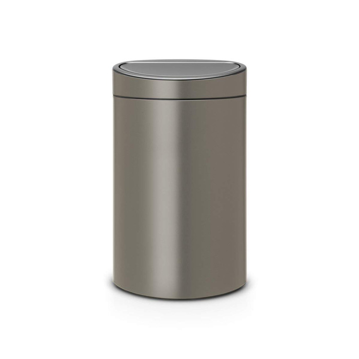 Відро для сортування сміття Brabantia з сенсорною кришкою, 2 відра (10л / 23л), Бежеве, 33 літри, Platinum