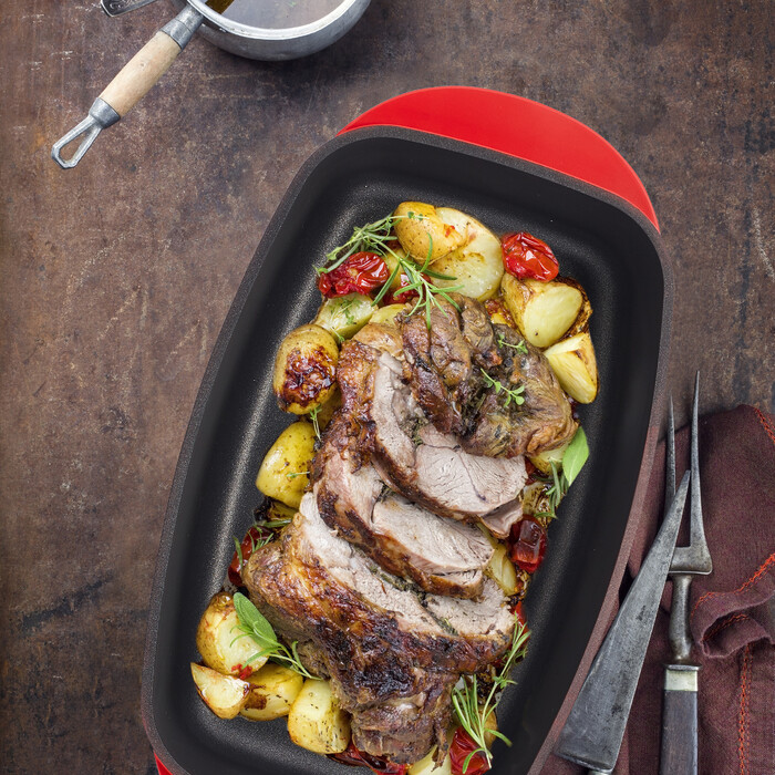 Relaxdays Roasting Pan with Lid