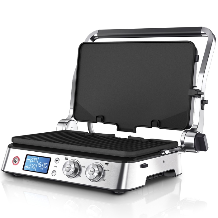 Електричний контактний гриль Braun CG9047, сріблястий/сірий, 2000 Вт