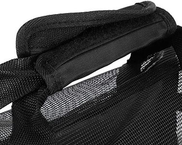 Транспортна сумка для собак і котів, складна переноска для тварин, чорна (L)