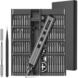 Міні-електродриль/викрутка преміум-класу 68в1 з магнітними бітами для ремонту iPhone, ноутбуків, годинників