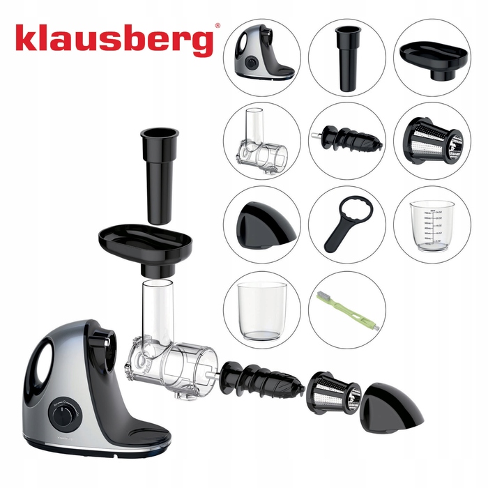 Горизонтальна шнекова соковижималка Klausberg KB 7863 150 Вт