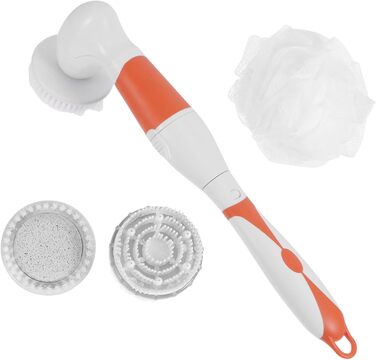 1Satz Multifunctional Electric Bath Brush Shower Massage Brush for Back Care, Long Handle, No Battery, Random Color Selection