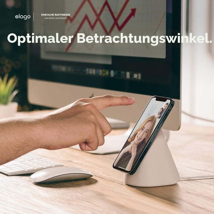 Підставка для зарядки iPhone Elago MS1 сумісна з MagSafe, Taupe (без зарядного пристрою)