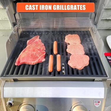 Решітка для гриля Weber Spirit ⅠⅡ 200 серія, Spirit E210/220 S210/220, Jamie Oliver HOME 2 (44,5x26 см)