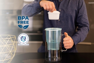 Скляний фільтр-кувшин Wessper D2 BOROSILICATE 3л, м'ятний + 7 фільтрів