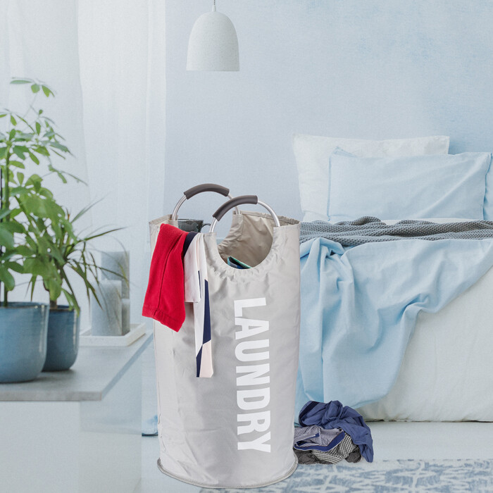 Relaxdays Foldable Laundry Basket with Handles