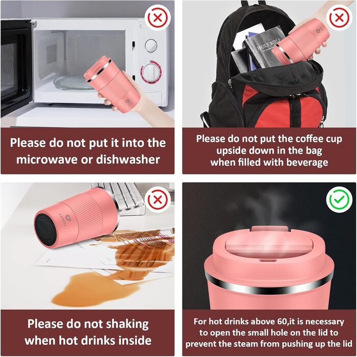 Термокружка CS COSDDI з нержавіючої сталі, 380мл, з кришкою, для кави, води та чаю, подвійні стінки, витривала, 1 шт.