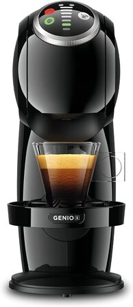 Кавомашина капсульна NESCAFÉ Dolce Gusto De'Longhi Genio S Plus EDG315.B, 0,8 л, чорна, для еспресо, капучино, латте