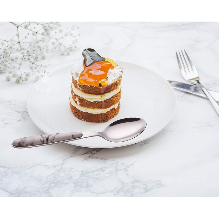 Набір столових приборів Exzact Rostfrei Stahl, мармур, нержавіюча сталь, 24 штуки