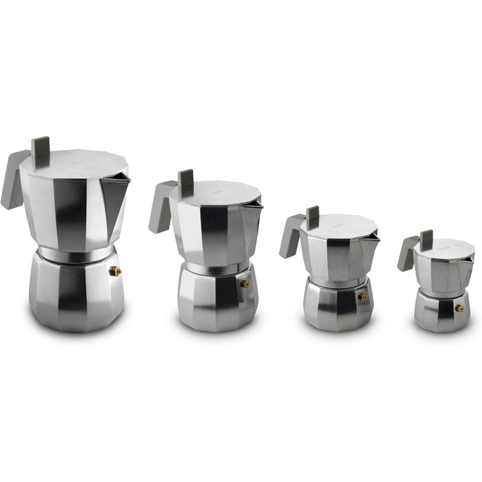 Alessi DC06/9 FM Espresso Maker, Stainless Steel, 12 cm 12 cm American