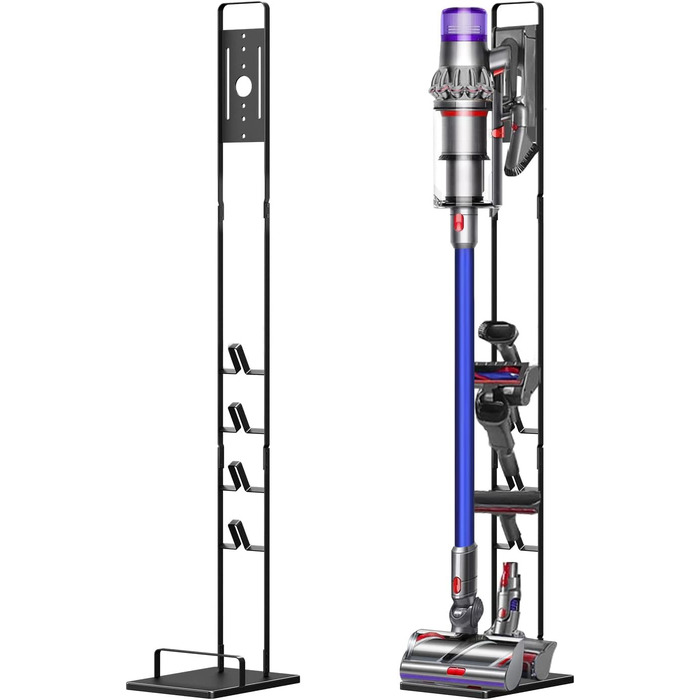 Стійка для пилососів Dyson V11, V10, V8, V7, V6, V8, DC30, DC31, DC34, DC35, DC58, DC59, DC62 - сіра металева підставка