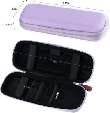 Чохол для Apple Pencil та інших стилусів: преміум шкіра, USB-кабель, фіолетовий