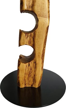 Wood & Wishes – Rustic Wine Rack, Wine Shelf, Wine Holder made of solid wood; handcrafted for 11 bottles of wine; height 158 cm Ø 34 cm; driftwood look; country house style; decorative unique piece