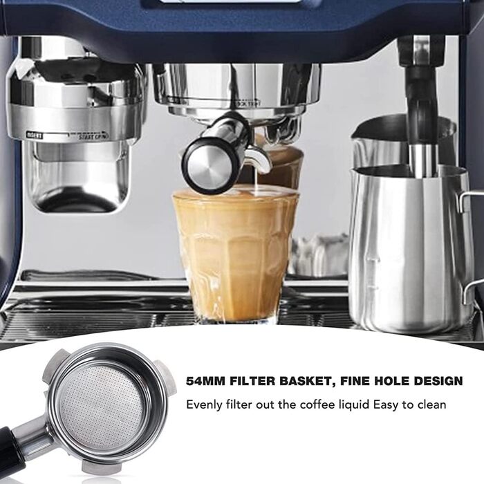 Портфільтр з нержавіючої сталі Ocnvlia 54 мм для кавомашин Breville BES870XL, BES870BSXL, BES878BSS, BES880BSS, BES840XL
