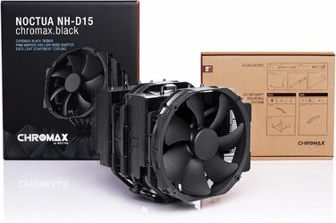 Noctua NH-D15 chromax.black - Кулер CPU Dual-Tower (140 мм, чорний)
