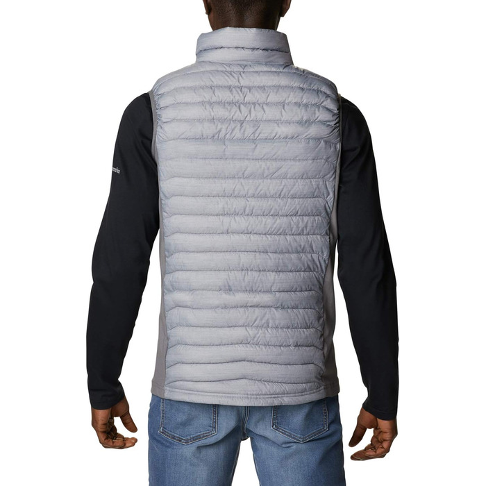 Жилет Columbia Powder Pass Hybrid Puffer Vest для чоловіків - тепла та зручна модель сірого кольору