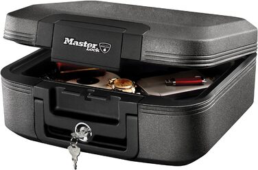Master Lock Waterproof Safe with Key - 5L Fireproof & Waterproof Travel Safe Box for Documents & Valuables