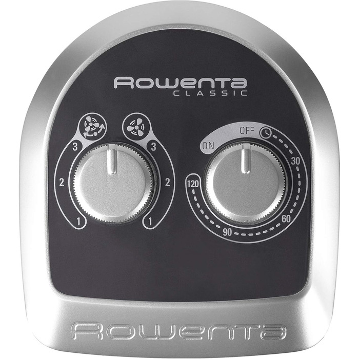 Вентилятор Tower Rowenta VU6140 Classic: Тихий, 3 швидкості, з таймером, чорний