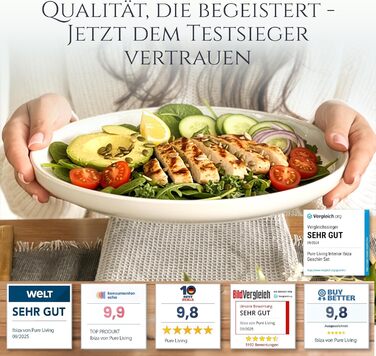 Набір посуду Steingut Ibiza 48 предметів на 12 осіб (бежевий) - Pure Living