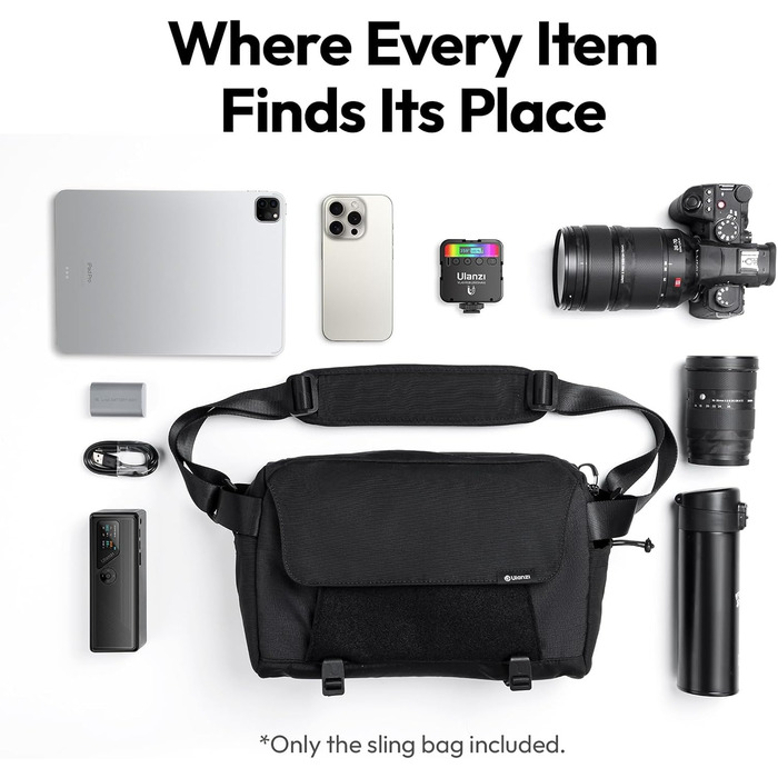 Сумка для камери ULANZI 9L: DSLR/SLR, Stativ, Diebstahlschutz, Sony, Canon, Fujifilm