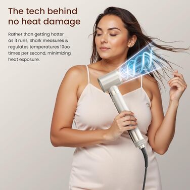 5-в-1 Airstyler: Іонний фен, локони, об'єм та випрямлення без шкоди для волосся | Легкий, для дому, Champagner Gold