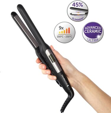 Випрямляч для волосся Remington S5515 Schwarz: для короткого волосся, бороди, з керамічним покриттям, LCD-дисплеєм (150-230°C)