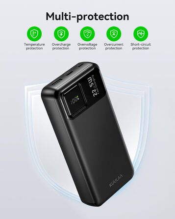 Power Bank Kuulaa 20000mAh з USB-C: Швидка зарядка для iPhone, Samsung та інших