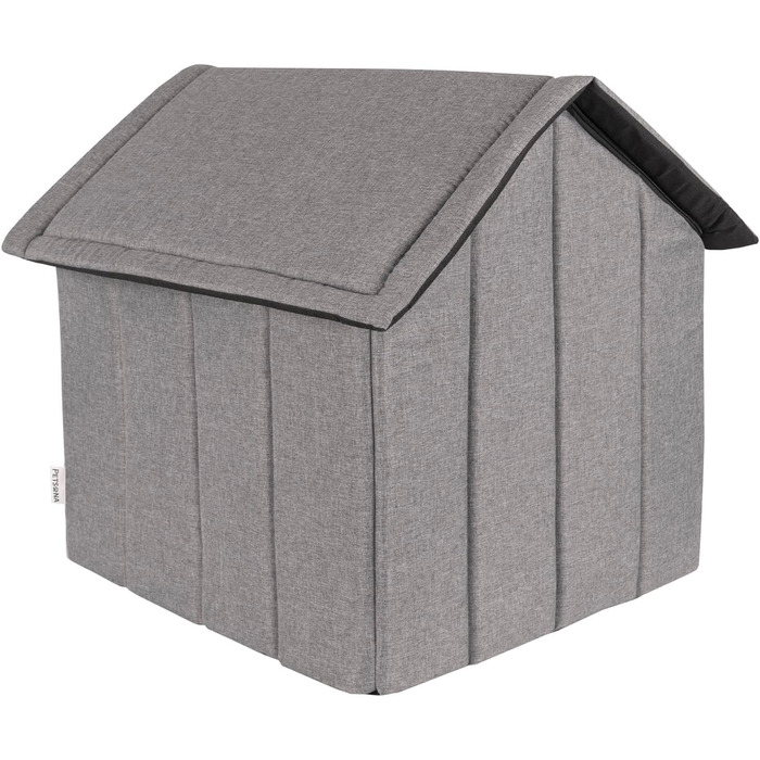 Кімната для собак, собача будка, складана з знімним дахом, ліжко для собак, котяче ліжко, ліжко для домашніх тварин, місце для сну, розмір XXL, сірий колір