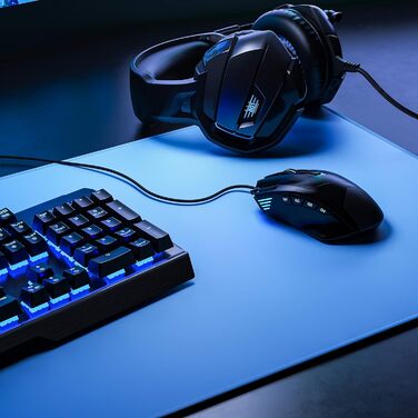 Килимок для миші TITANWOLF XXL 900x400 мм - великий, синій, для геймінгу, покращена точність та швидкість