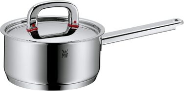 Каструля WMF Premium One з однією ручкою 16,5 см з кришкою, 1,5 л, з внутрішньою шкалою, з нержавіючої сталі Cromargan, з отвором для пари, для індукційних плит