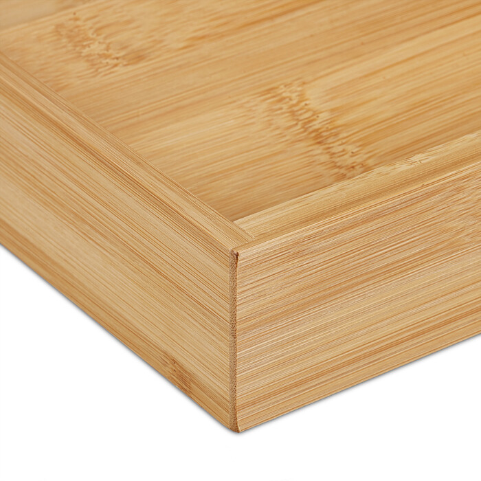 Relaxdays 2-Piece Bamboo Spice Rack for Drawer