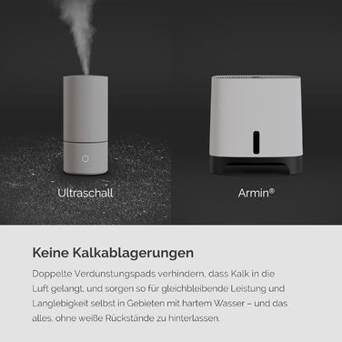 Зволожувач повітря Meaco Armin 300 - для кімнат до 89 м², 4.7 л, для жорсткої та м'якої води