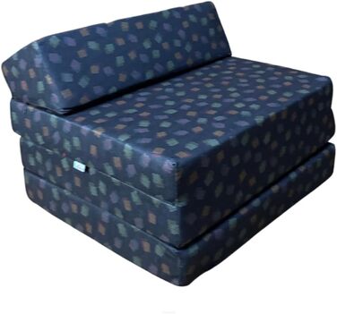 Складаний матрац FORTISLINE Vito 200x70x10 см, 3-секційний, H2, гостьовий, для кемпінгу, складане ліжко для дорослих, знімний чохол, пінополіуретан