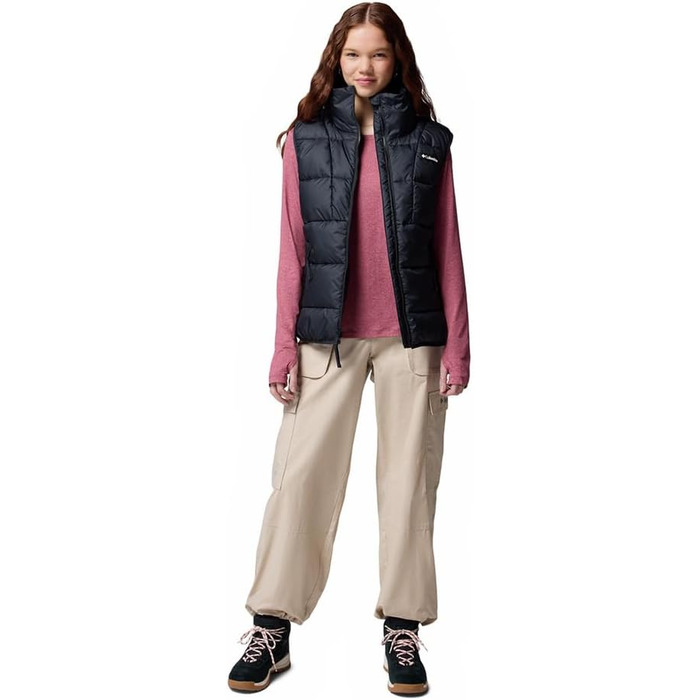 Жіноча жилетка Columbia Pike Lake 3, пухова жилетка-утеплювач, чорний колір, 1 шт.