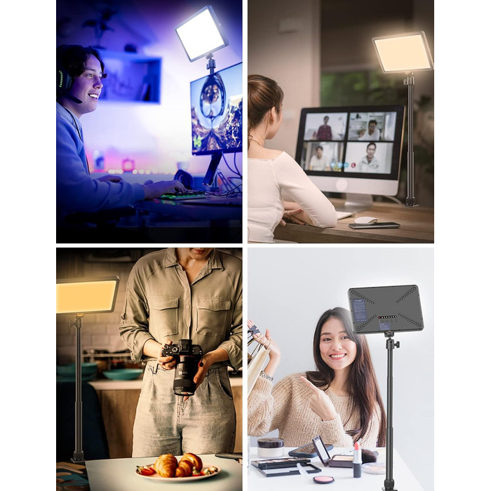 ULANZI K20 Key Light: LED панель для відеозйомки з дистанційним керуванням, 600 люмен, 10W, 2500K-9000K, для YouTube/Live Streaming