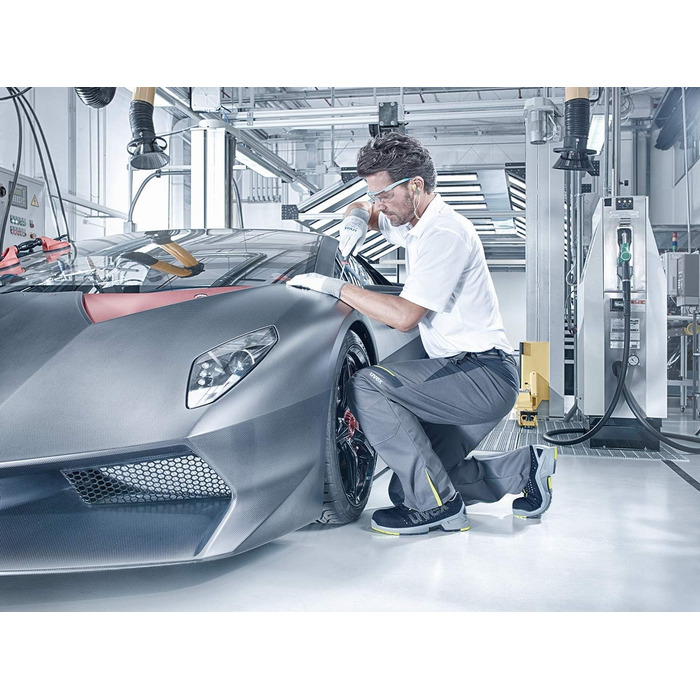 Робочі черевики Uvex 1: безпечні, легкі та дихаючі - S1, чорно-лаймові, 40 EU