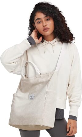 Сумка KALIDI Cord Shopper жіноча, велика, для школи, роботи, повсякденного використання, біла